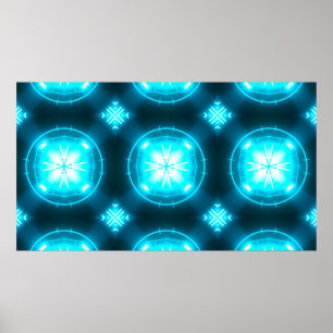 Designer abstract background with glowing individu poster