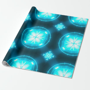 Designer abstract background with glowing individu wrapping paper