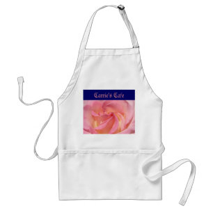 Designer Aprons Add Your Name Cafe Pink Rose