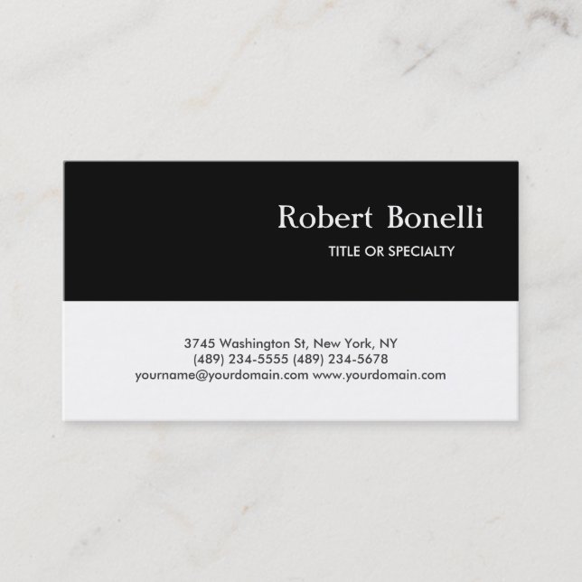 Designer Automotive Bakery Music Etc Business Card (Front)