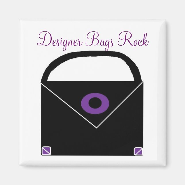 Designer Bags Rock Magnet (Front)