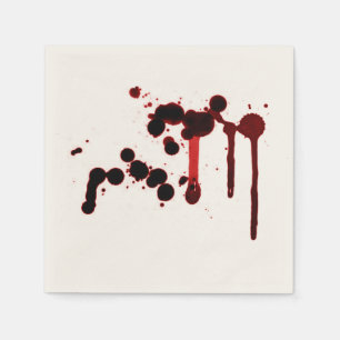 Designer Blood Splatter Napkin