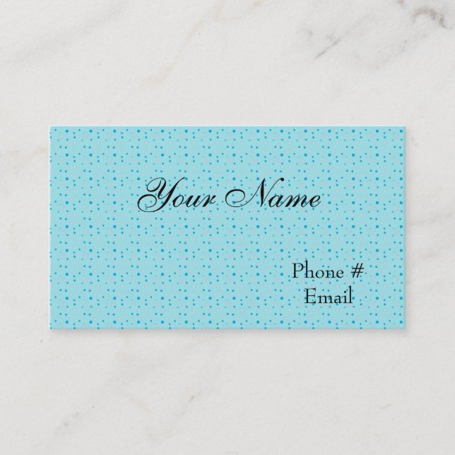 Designer Blue Profile Card Template (Front)