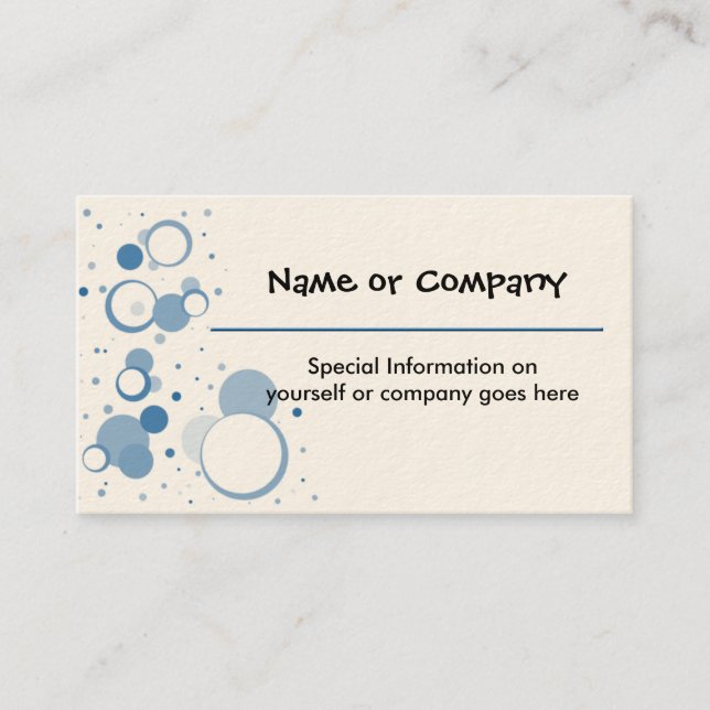 Designer Busines or Profile Cards (Front)