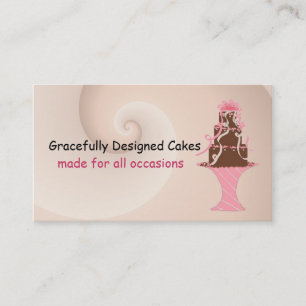 Designer Cake Fancy Chocolate Business Card