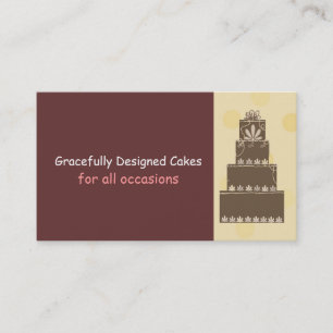 Designer Cakes/Baking Business Card