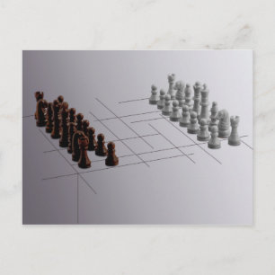 Designer chess postcard