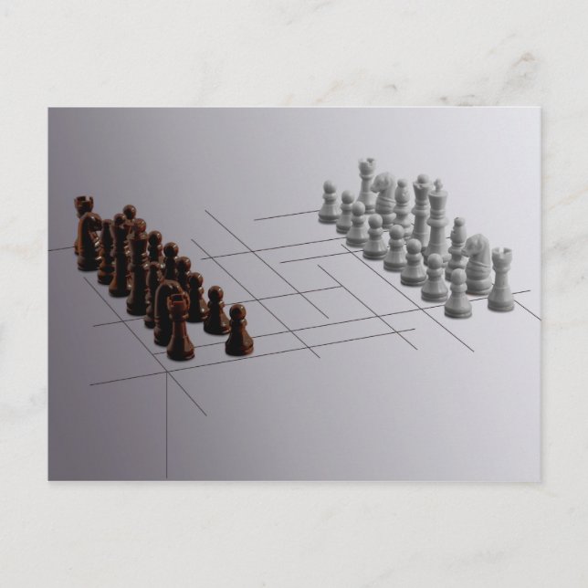 Designer chess postcard (Front)