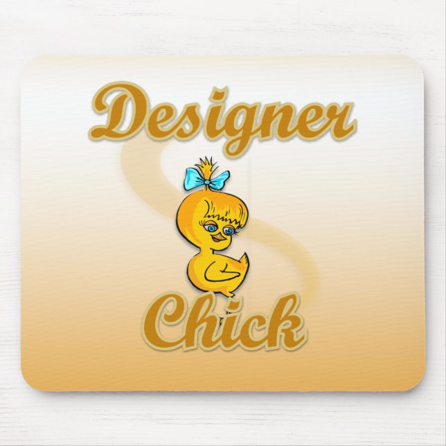 Designer Chick Mouse Mat (Front)