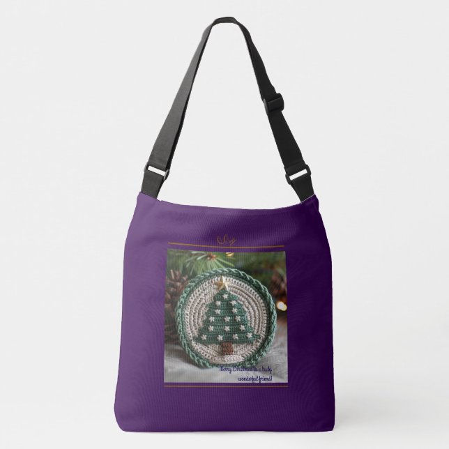 Designer Christmas Cross-Body Bag (Front)