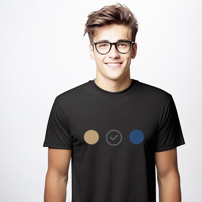 Designer Colour Theme Minimalist Black T-Shirt (Designer Color Theme Minimalist Black T-Shirt)