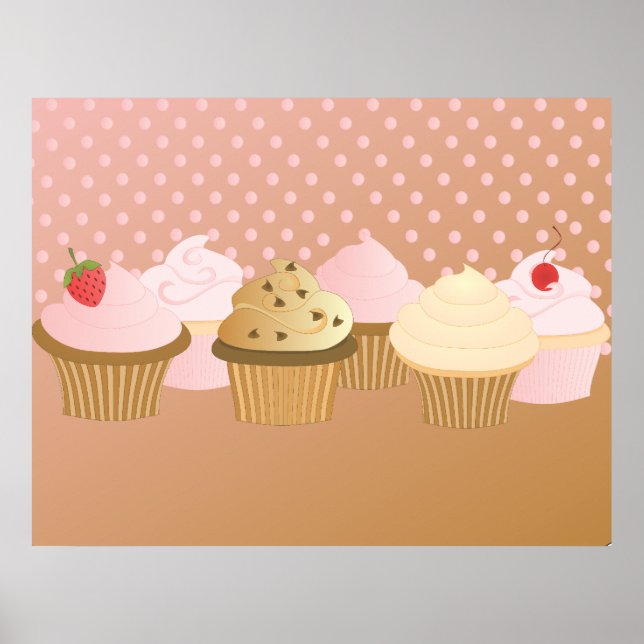 Designer Cupcakes Poster (Front)