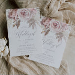 Designer Dusty Rose & Blush Elegance Wedding Invitation<br><div class="desc">Designer Dusty Rose & Blush Elegance Wedding Invitation
See matching collection in Niche and Nest Store</div>