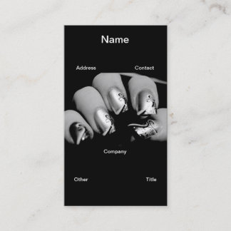 Designer Fingernails Business Card