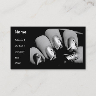 Designer Fingernails Business Card