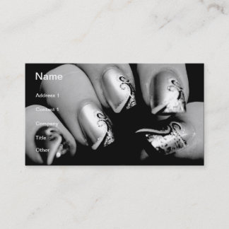 Designer Fingernails Business Card