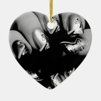 Designer Fingernails Ceramic Tree Decoration