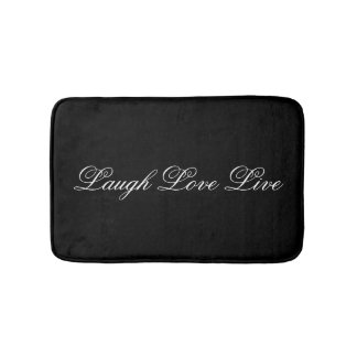 Designer Floral Mat With Laugh Love Live