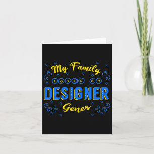 Designer Genes Down Syndrome Awareness Chromosome  Card