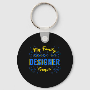 Designer Genes Down Syndrome Awareness Chromosome Key Ring