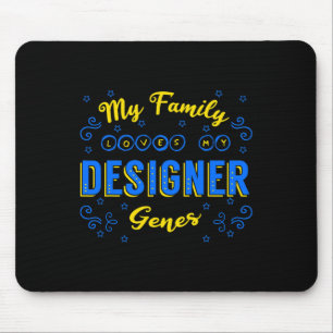 Designer Genes Down Syndrome Awareness Chromosome Mouse Mat