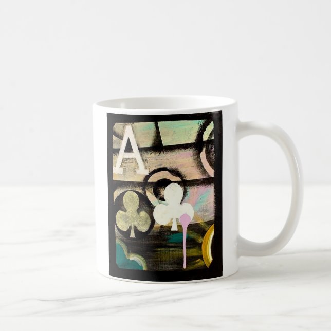 Designer GRAFFITI Coffee Poker Mug Ace of Clubs (Right)