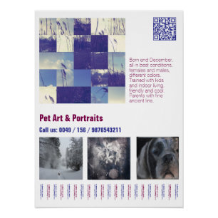 Designer Great Dane Puppy Poster