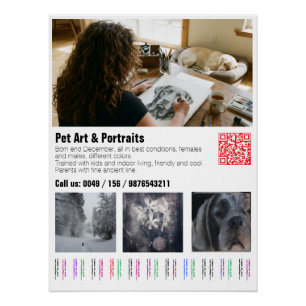 Designer Great Dane Puppy Poster