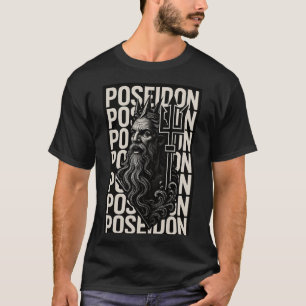 Designer Greek God Poseidon  T-Shirt