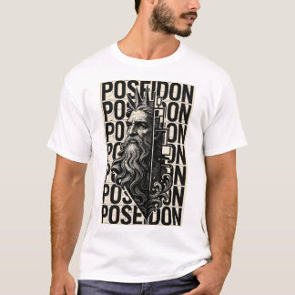 Designer Greek God Poseidon T-Shirt