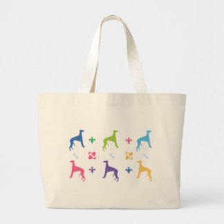 Designer Greyhound Large Tote Bag