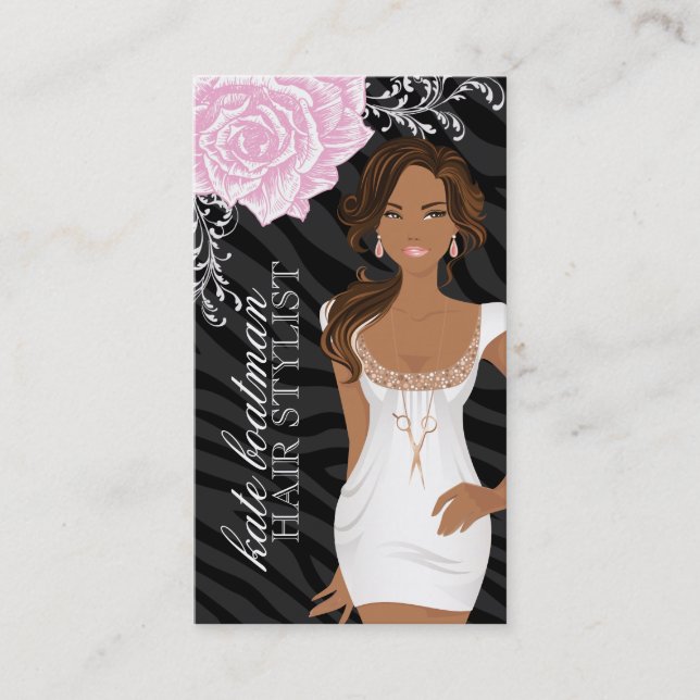 DESIGNER HAIR STYLIST BUSINESS CARDS (Front)