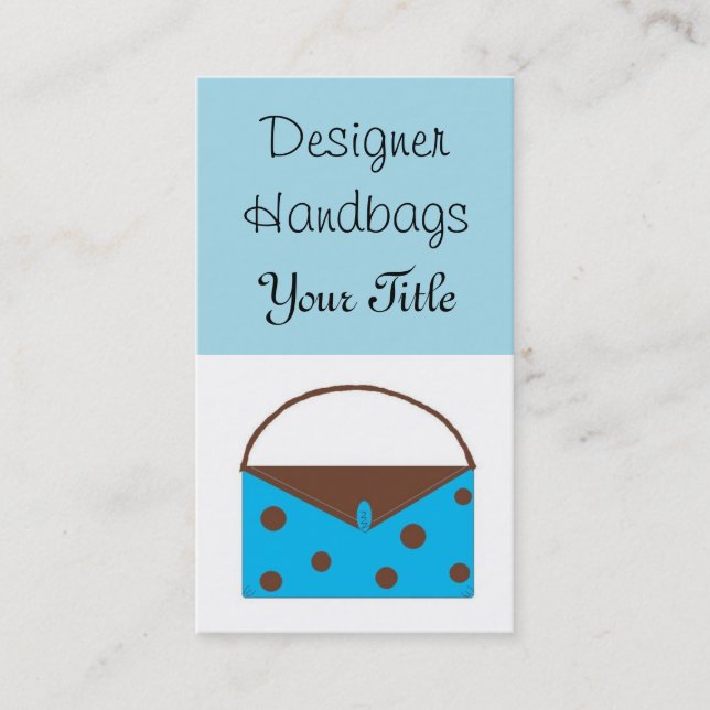 Designer Handbags Business Card (Front)