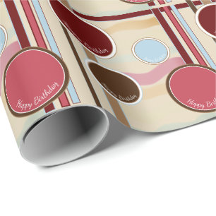 Designer Happy Birthday Gift Wrap