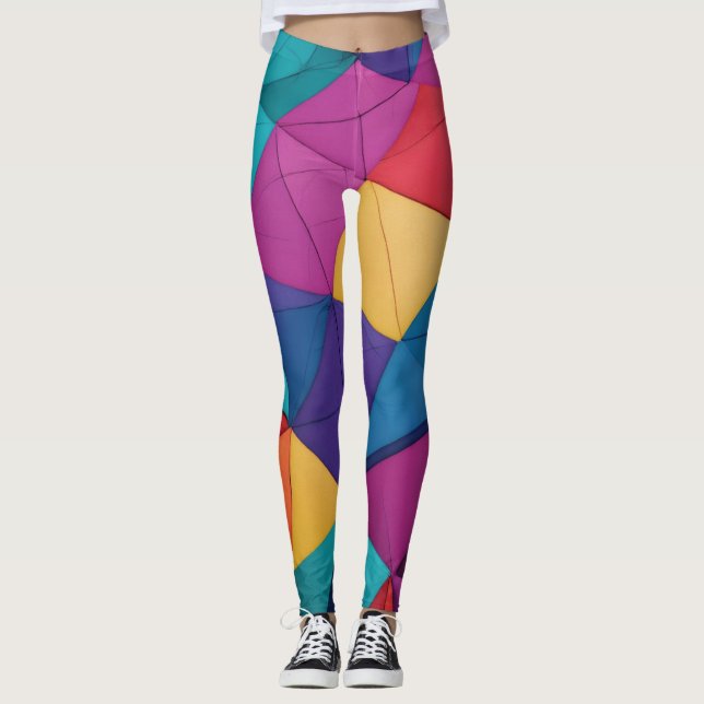 Designer High-Waist Leggings for Women - Stylish (Front)
