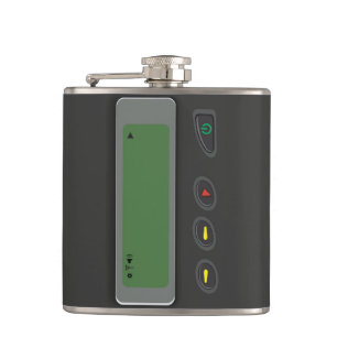 Designer Hip Flask 7 Oz Nutcase - Pager