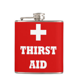 Designer Hip Flask 7 Oz - Nutcase - Thirst Aid