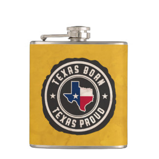 Designer Hip Flask- Texas Born Flask