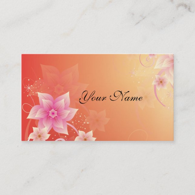 Designer Ladies Profile and/or Business Cards (Front)