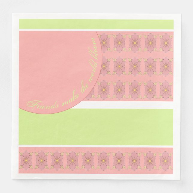 Designer Large Paper Dinner Napkins (Front)