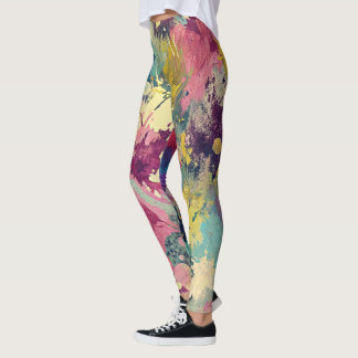 Designer Leggings with a failed pattern