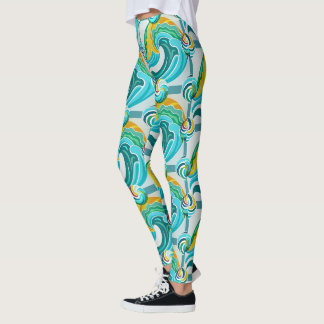 Designer Leggings with a failed pattern Leggin