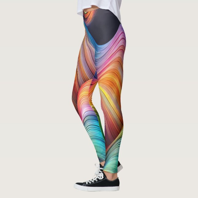 Designer Leggings with a failed pattern Leggin (Left)