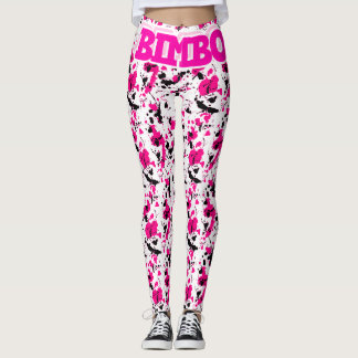 Designer Luxury Pink Bimbo Sissy Leggings