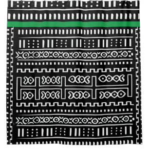 Designer Mudcloth Shower Curtain