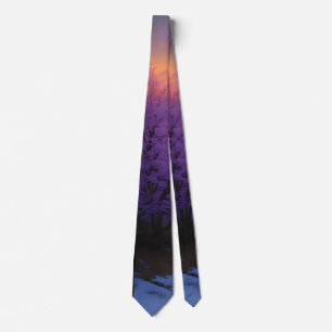 Designer Neck Tie Sunset Lavender