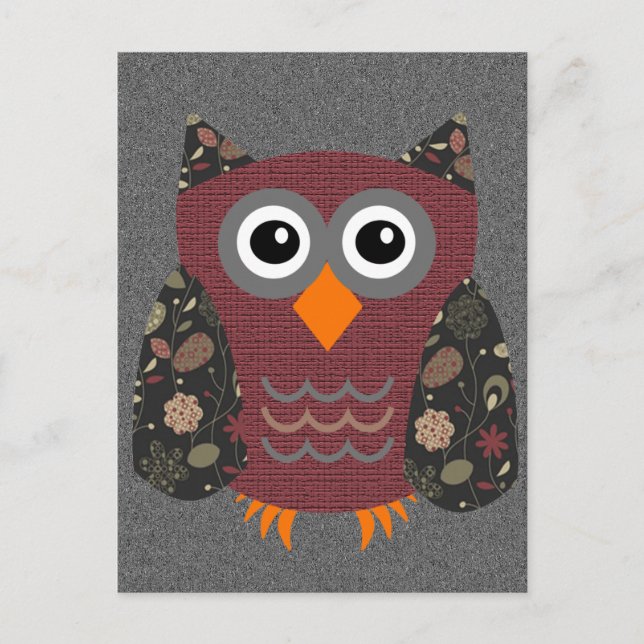 Designer Owl Desarae Postcard (Front)