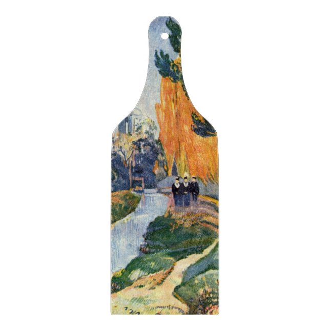 Designer Paddle Cutting Board - Paul Gauguin Art (Front)