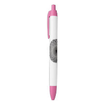 designer pen with monochrome mandala art