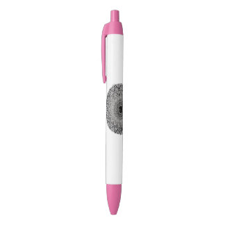 designer pen with monochrome mandala art
